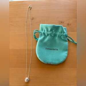 Tiffany & Co. Sterling Silver Twist Knot Pendant with Chain